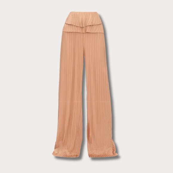 Andrea Iyamah LINEA TOFFEE PLEATED PANTS Size XL - Picture 3 of 13